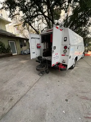 Magnet Plumbing service vehicle on-site for Water Heater Repair in Riviera Beach